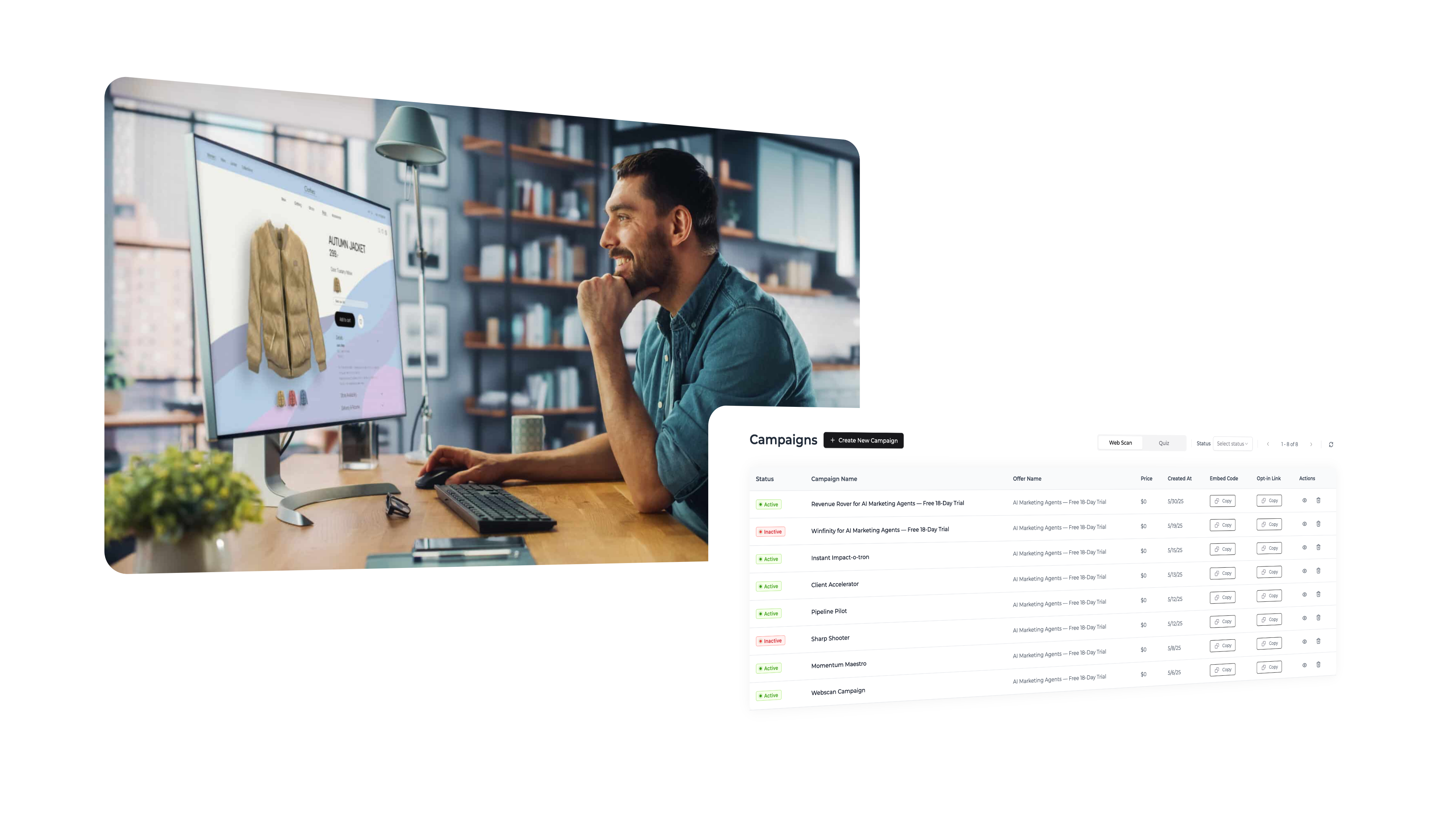 Night‑mode phone screen lighting up with sales alerts